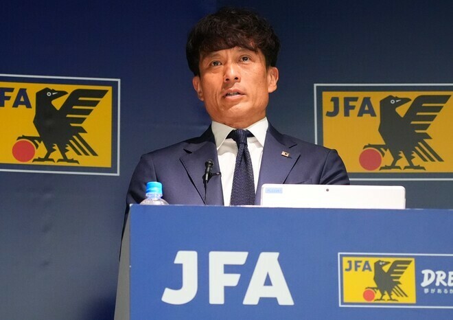 47歳の若さでJFA会長となった宮本氏。写真：田中研治（サッカーダイジェスト写真部）