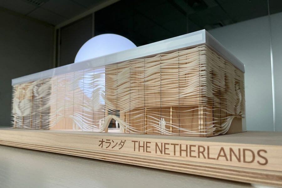 『大阪・関西万博』に出展するオランダ・パビリオンの模型