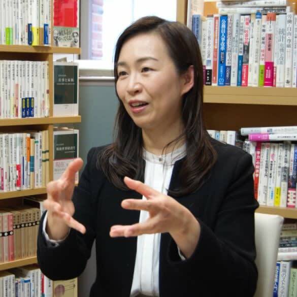 立教大学経済学部教授の首藤若菜氏＝２０２４年２月１９日、東京都豊島区