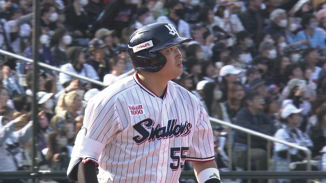 オープン戦でホームランを放ったヤクルト・村上宗隆選手