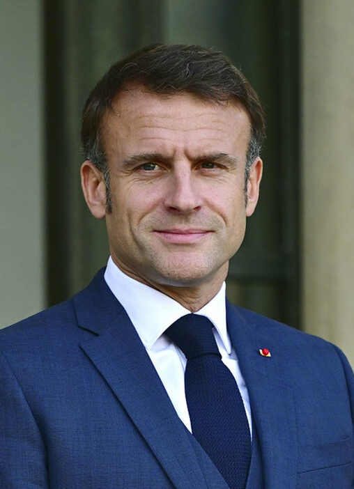 フランスのマクロン大統領（ゲッティ＝共同）