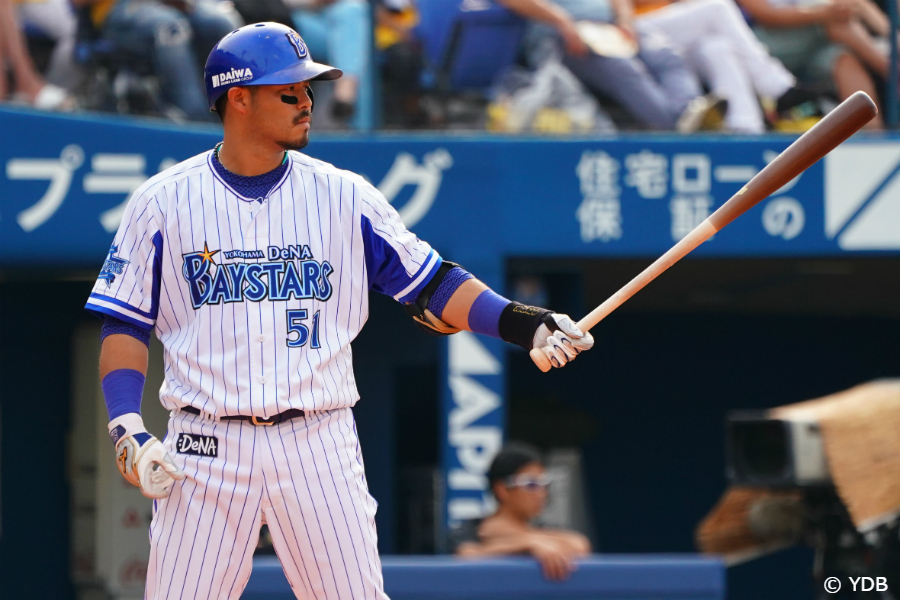横浜ベイスターズの宮崎敏郎選手のバット - 野球