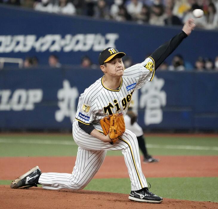 オリックス戦に先発し、5回1失点の阪神・大竹＝京セラドーム