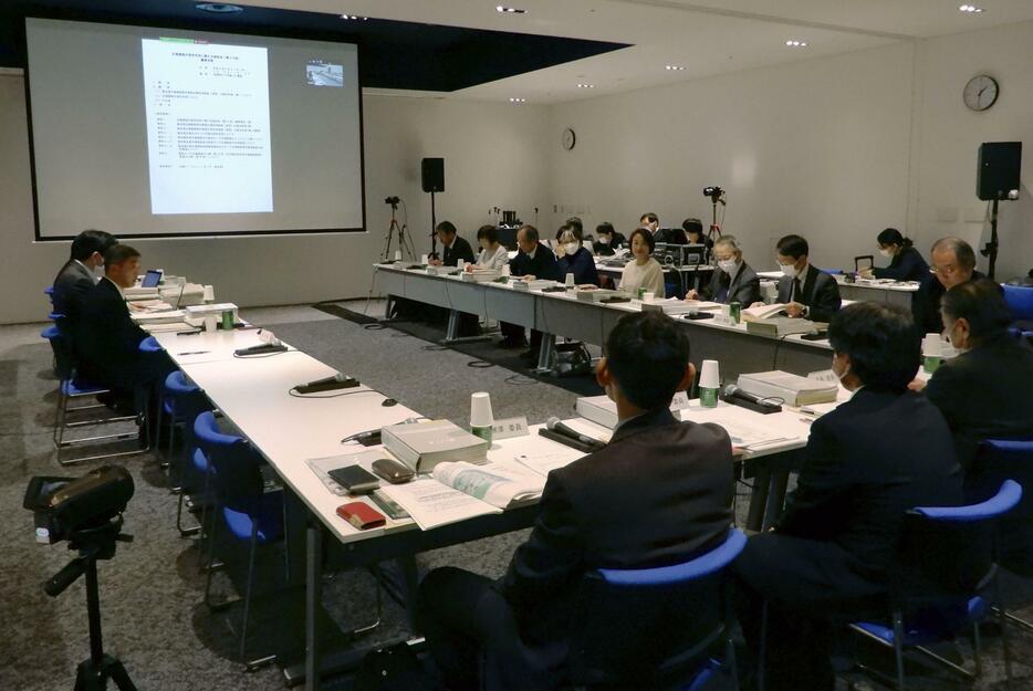 古墳壁画の保存活用に関する文化庁の検討会＝21日午後、京都市