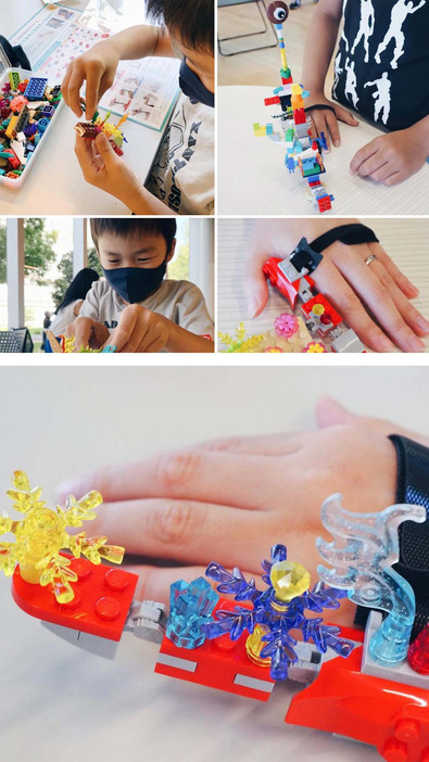 2022年に日本科学未来館で開催されたワークショップ「LEGO®でつくる6本目の指―身体の自在化を体験してみよう！」より