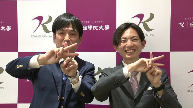 國學院大學の前田康弘監督と平林清澄選手