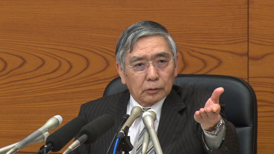 「金融市場調節方針の維持を賛成多数で決定した」と日銀の黒田東彦総裁