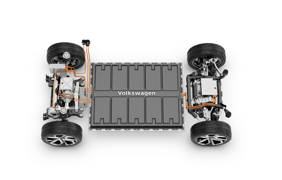 [画像]VWが開発中のバッテリー「Modular Electric Toolkit」 （MEB）