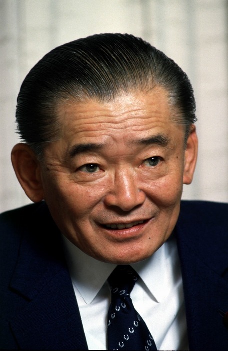 [写真]明治以来の日本政治の見直しを構想していたという竹下登。1989年11月撮影（Fujifotos/アフロ）