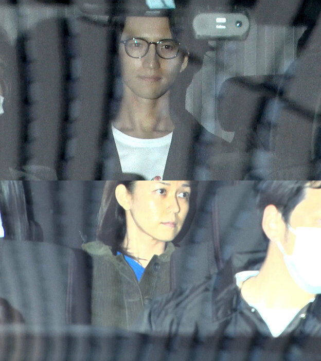 [画像] 逮捕された田口淳之介容疑者（上）と小嶺麗奈容疑者（下）