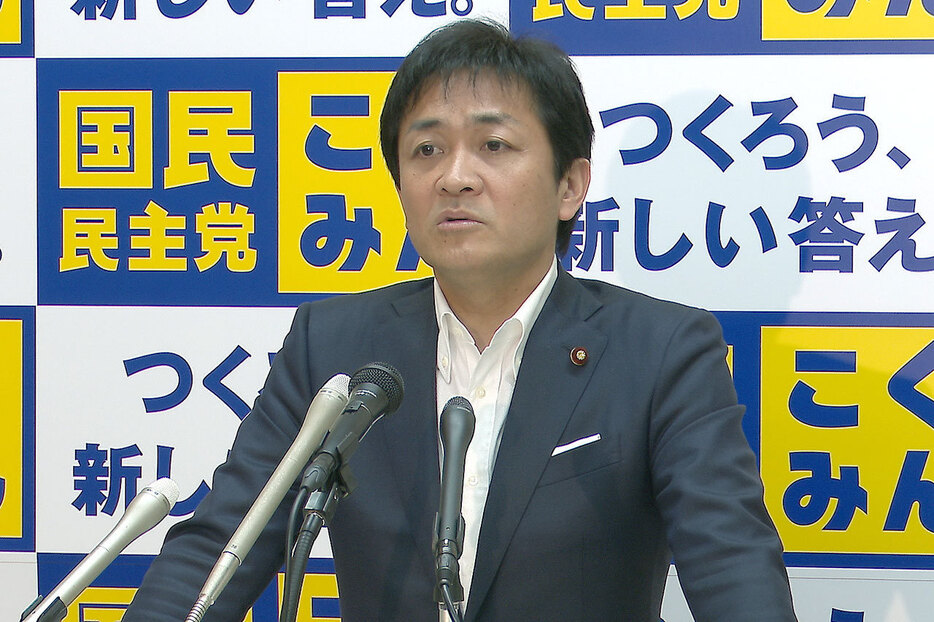 [画像] 会見した国民民主党・玉木代表