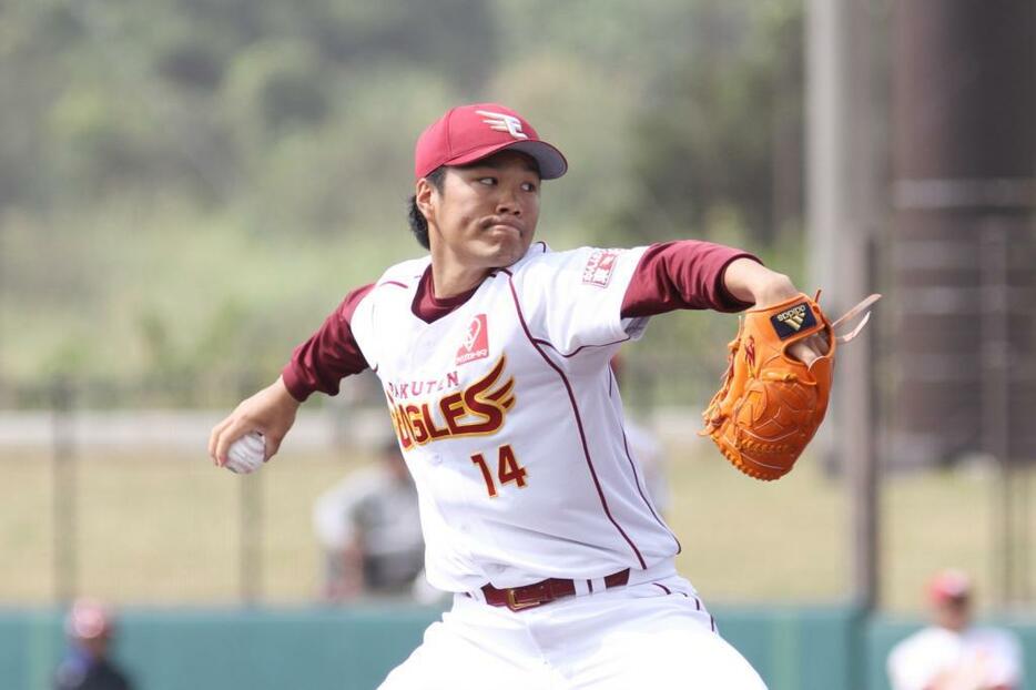 マイナス0・5差首位楽天を引っ張る則本だが、珍現象のメリットを生かせるか（写真・黒田史夫）