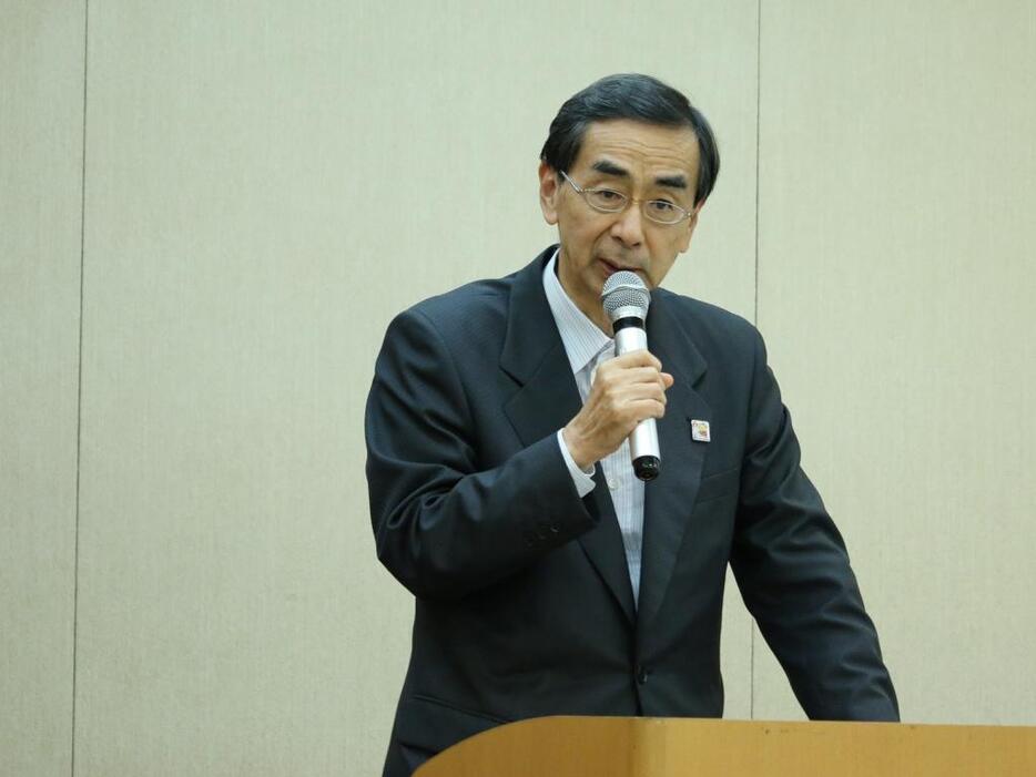 ふるさと納税の制度発展の方向性について話す西川一誠福井県知事