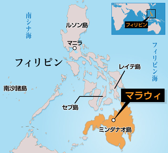 [地図]フィリピン周辺地図