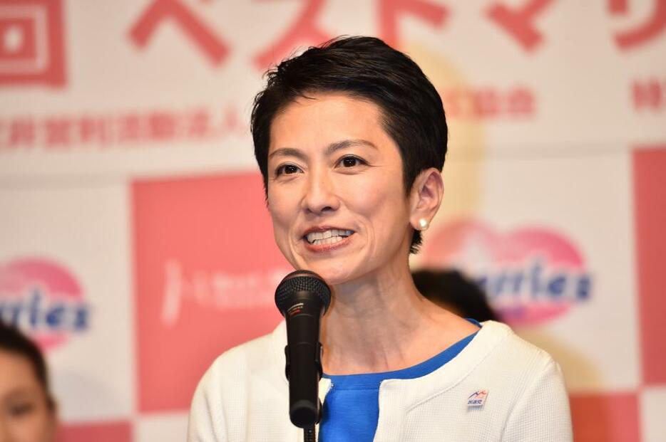 [写真]民進党の蓮舫代表（山田勉/アフロ）