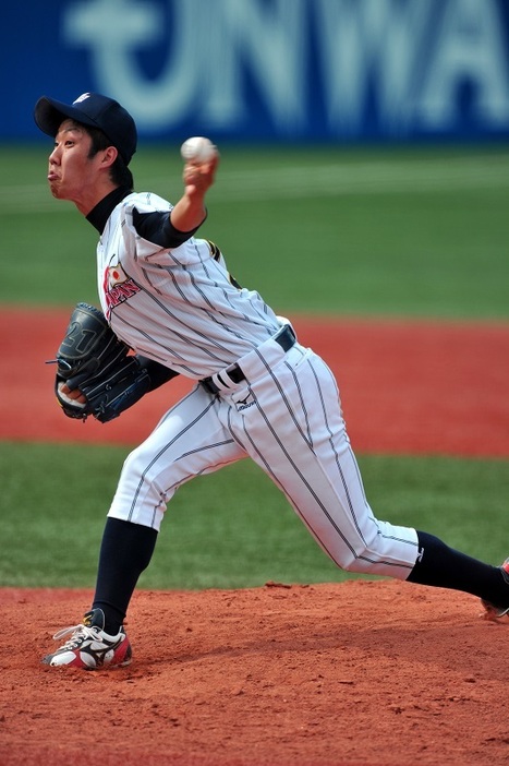 中後悠平は23年連続の日本人メジャーデビュー記録を守れるか（写真：築田純/アフロスポーツ）