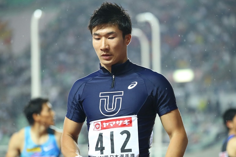 日本選手権男子100m決勝で4位と破れた桐生祥秀（写真：YUTAKA/アフロスポーツ）