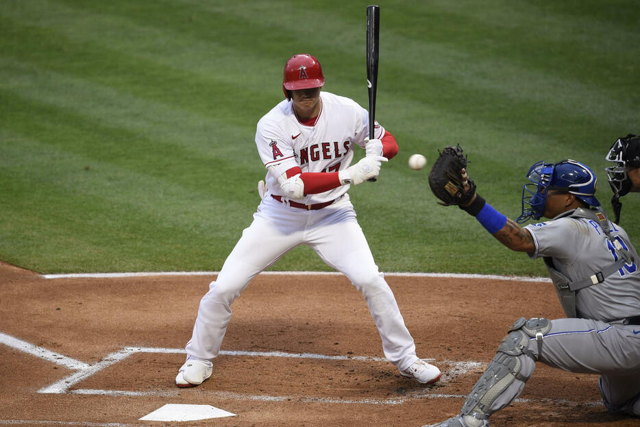 大谷翔平は2試合連続で3四球。勝負してもらえなくなった（写真：USA TODAY Sports/ロイター/アフロ）