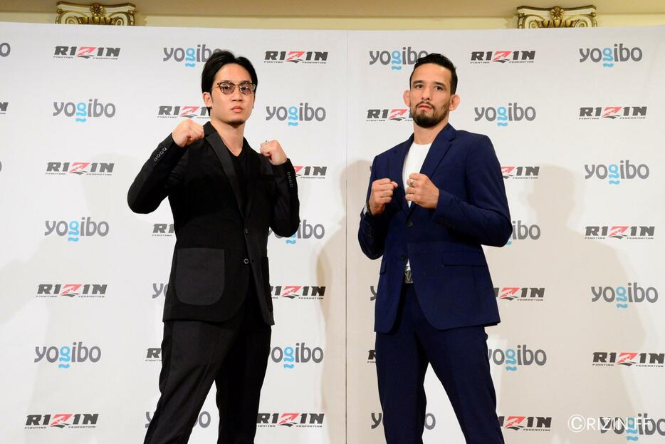 朝倉未来(左）はメーンで最強グラップラーのコイベル・コイケ(右）と対戦(写真・RIZIN FF)