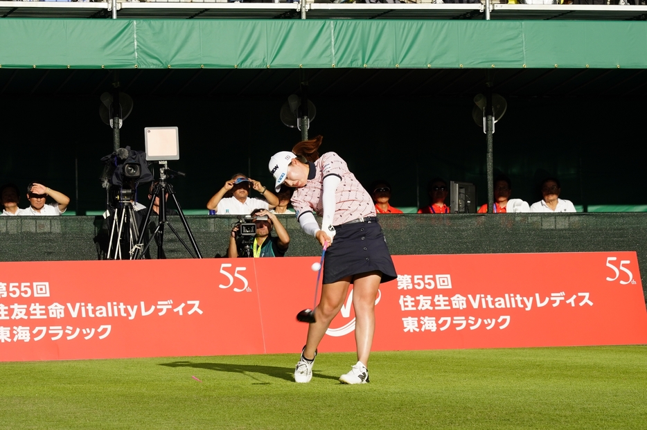 275.6ヤードを飛ばし2位に入った竹田麗央