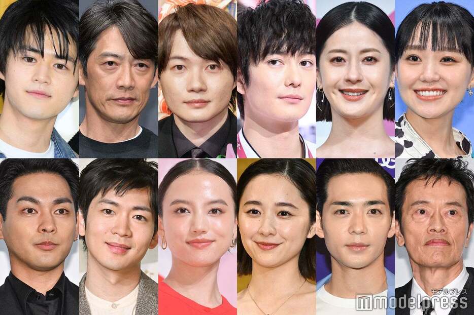 （上段左から）鈴鹿央士、反町隆史、神木隆之介、岡田将生、松本若菜、奈緒（下段左から）柳楽優弥、松下洸平、清原果耶、堀田真由、竜星涼、遠藤憲一