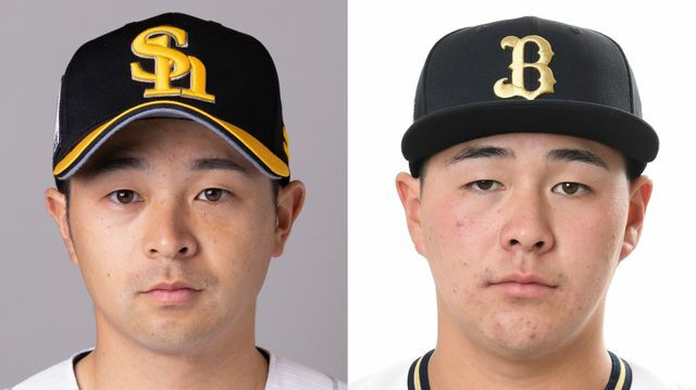 (左から)兄・ソフトバンク川瀬晃選手と弟・オリックス川瀬堅斗投手