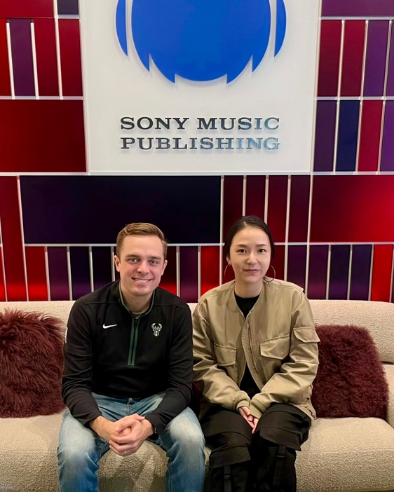 Sony Music Publishing USのA&RであるWill Skalmoski氏と。