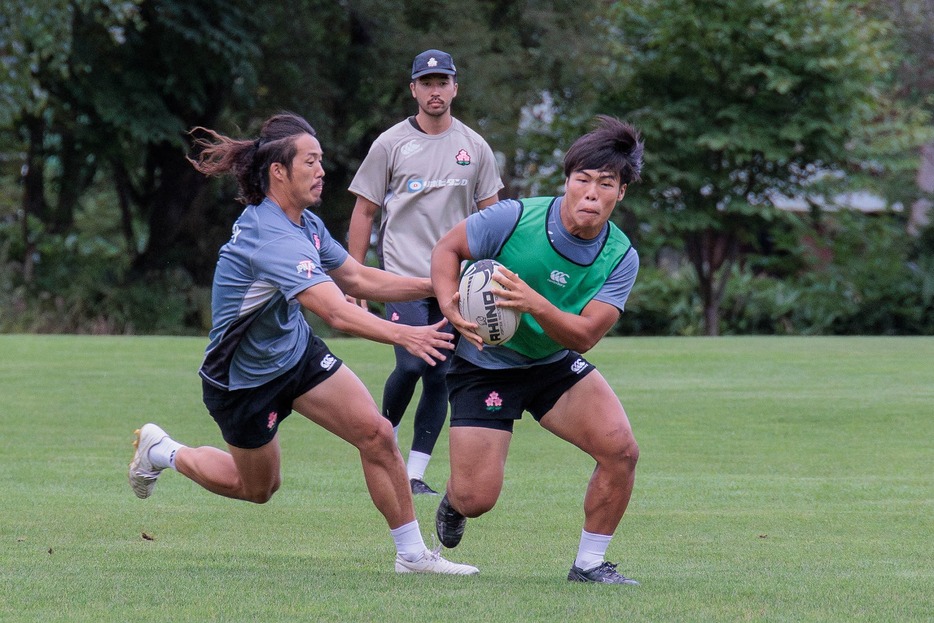 大学生でメンバー入りした大和哲将。明大1年©JRFU