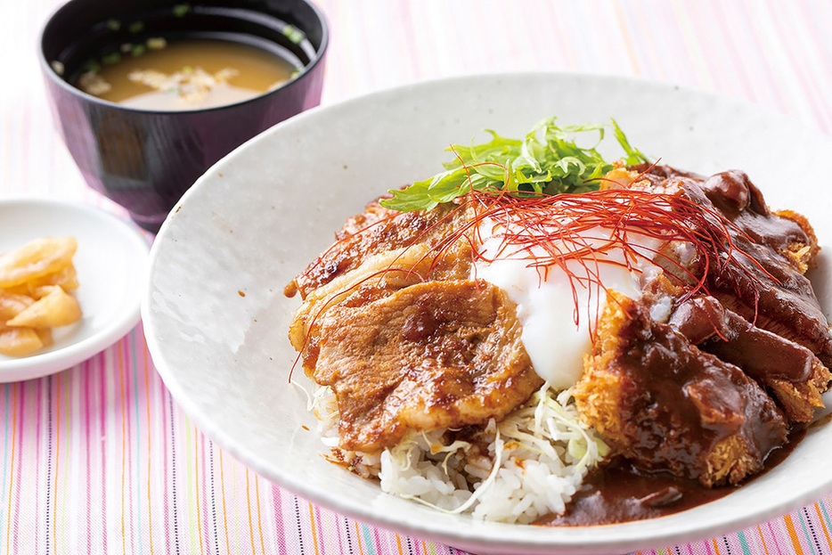 黒豚と桜島どりのダブル丼