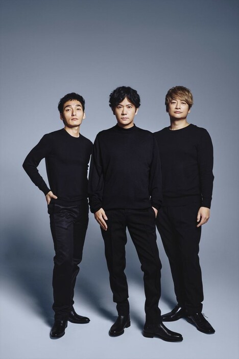 『with MUSIC』2時間スペシャルに出演する（左から）草なぎ剛、稲垣吾郎、香取慎吾