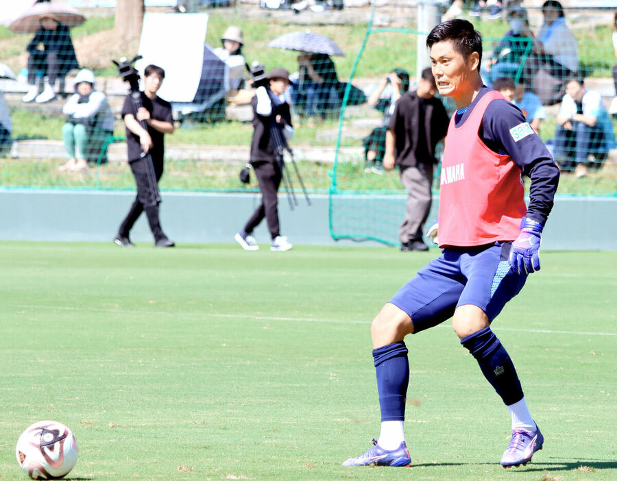 ３試合連続無失点を狙う磐田・川島