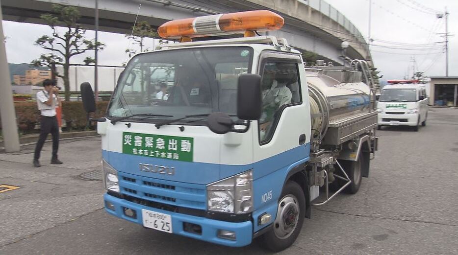 松本市が給水車と職員を石川県輪島市に派遣