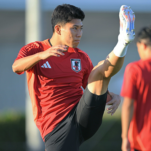 最終予選でアピールしたい細谷。写真：金子拓弥（サッカーダイジェスト写真部）