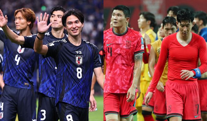 W杯常連国である日本と韓国（右）。写真：梅月智史（サッカーダイジェスト写真部）/(C)Getty Images