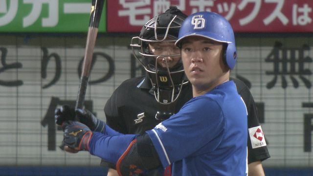 今季初打点を決勝タイムリーとした中日・鵜飼航丞選手