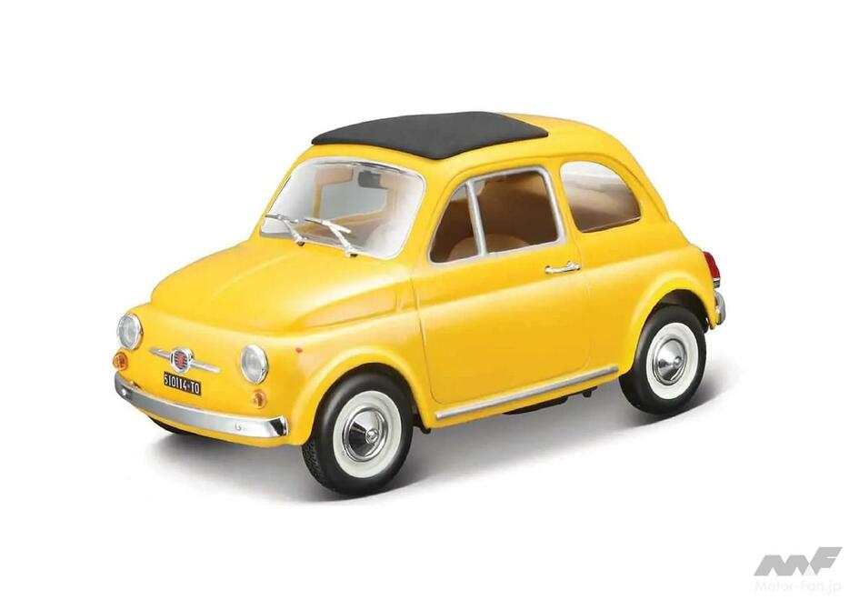 1/24サイズ FIAT 500F 1995 イエローミニカー