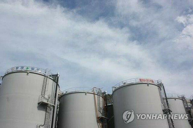 東京電力福島第1原発の処理済み汚染水の貯蔵タンク（資料写真）＝（聯合ニュース）