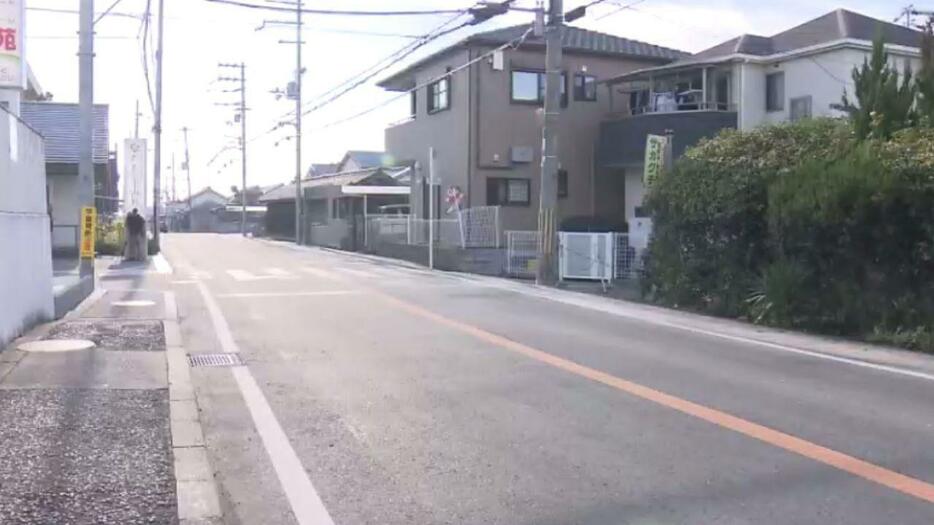 事件があった岸和田市の道路