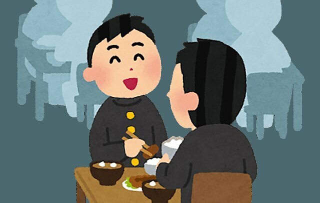 牛丼屋で男子高校生たち、量をいつもよりも減らした理由が…！（いらすとや）