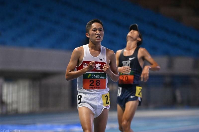 24年日本インカレ男子10000mで日本人トップの7位に入った小嶋郁依斗 （京産大）