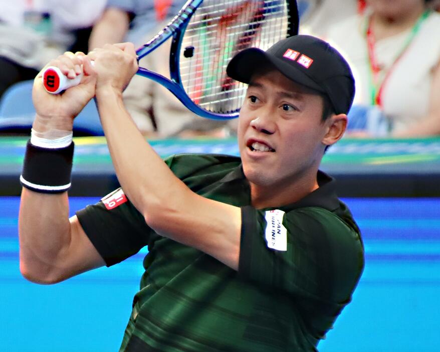 8強入りを決めた錦織圭[画像/tennis365.net]