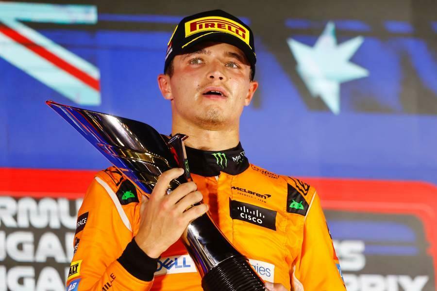 F1シンガポールGP優勝後「クラクラする」と語ったランド・ノリス（マクラーレン）(C)Pirelli