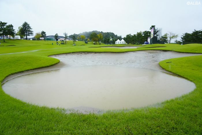 降雨によるコース不良で大会2日目の競技は中止になった