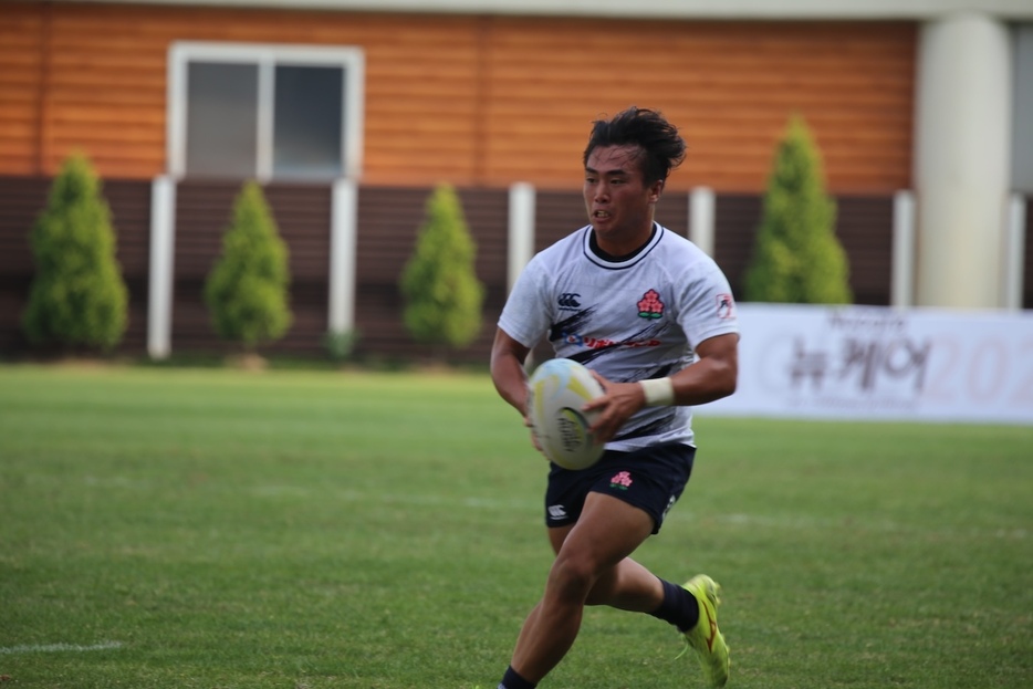 3位決定戦の韓国戦に出場した仲間航太(©︎Asie Rugby)