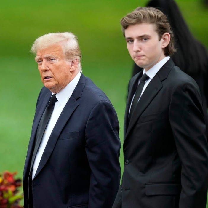 AFLO ドナルド・トランプ（Donald Trump）、バロン・トランプ（Barron Trump）