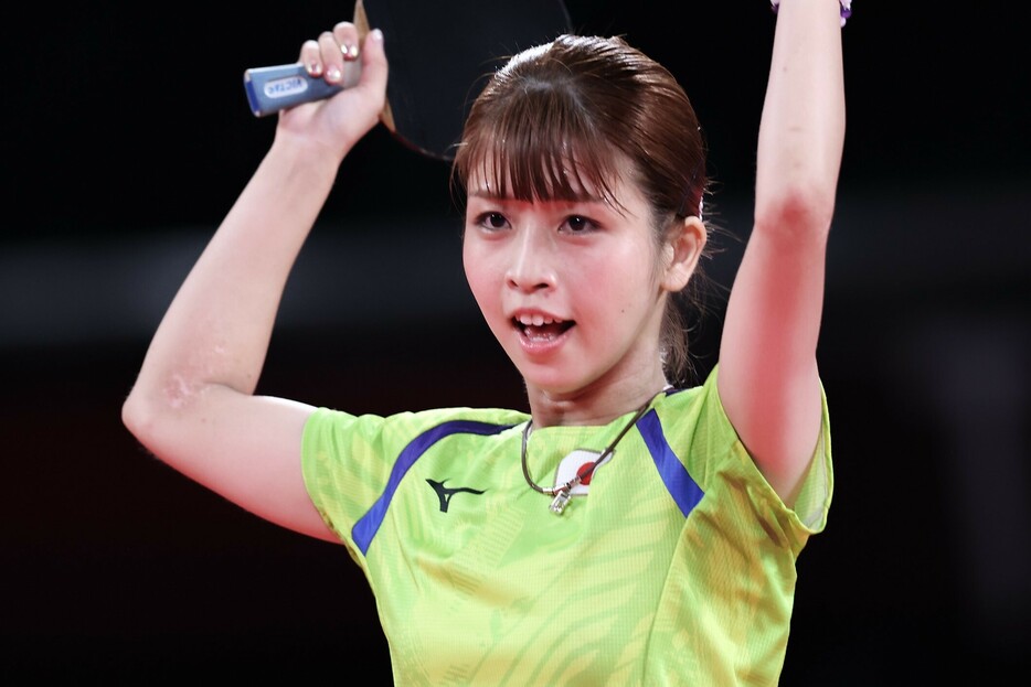 パリパラリンピックの卓球女子シングルス（知的障害）で銅メダルに輝いた古川佳奈美。(C)Getty Images