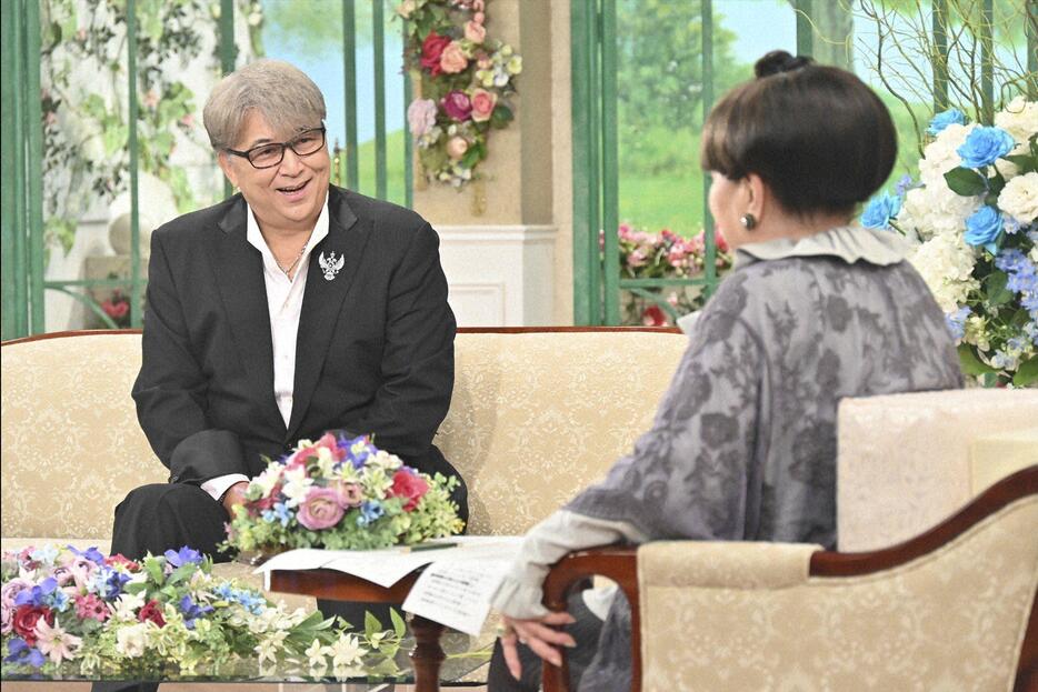 「徹子の部屋」に出演した嶋大輔さん＝テレビ朝日提供