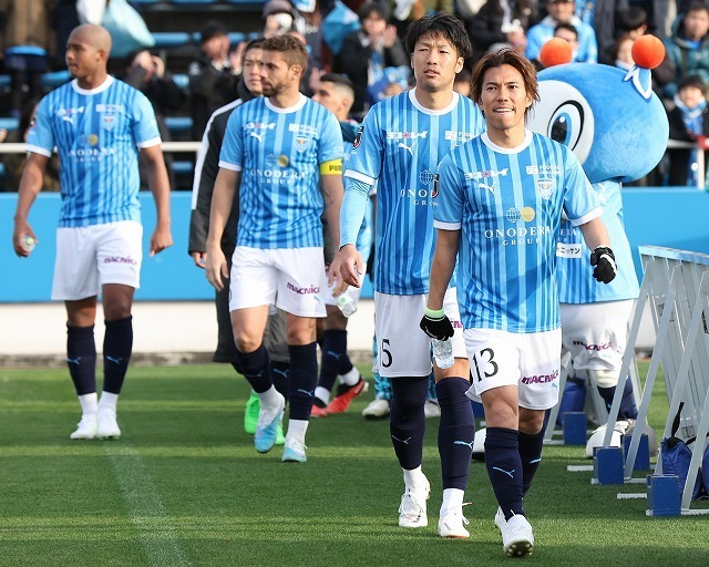 横浜FCは大分と１－１ドロー。６連勝はならなかった。写真：滝川敏之