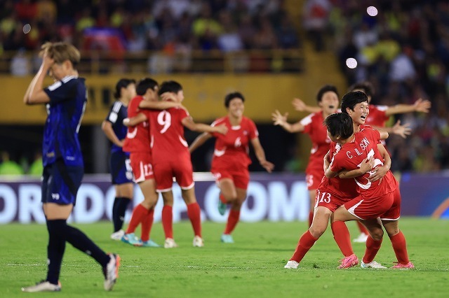 日本をくだしU-20女子W杯を制した北朝鮮。（C）Getty Images