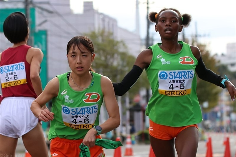 大東大はワンジル、野田らの主力が順当に登録された（写真は23年全日本大学女子駅伝）